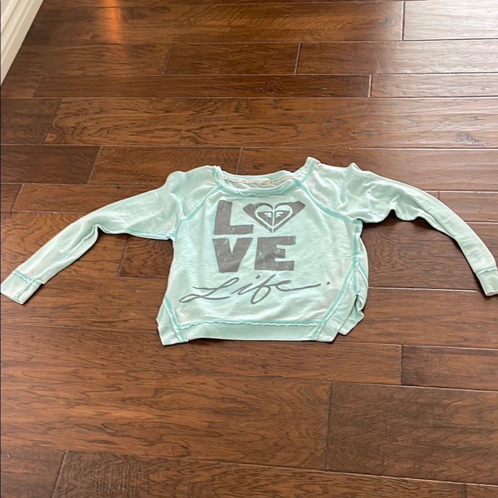 Roxy Green Sweatshirt Casual Style